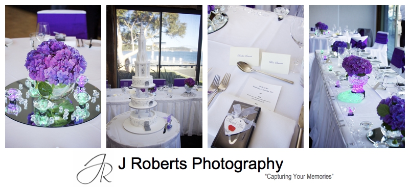 Wedding reception details at The Deckhouse Woolwich - Sydney wedding photographer 